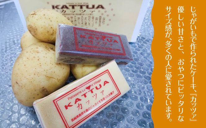 カッツァ チーズ ＆ チョコ 12個入 / ケーキ スポンジケーキ クリーム / お菓子 おやつ じゃがいも 贈答 ホクホク / 南島原市 / グランビィラジュおおむら菓子舗 [SDS001]