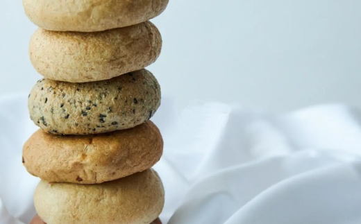 牛久市産小麦のベーグル6種・12個セット[BD004us]