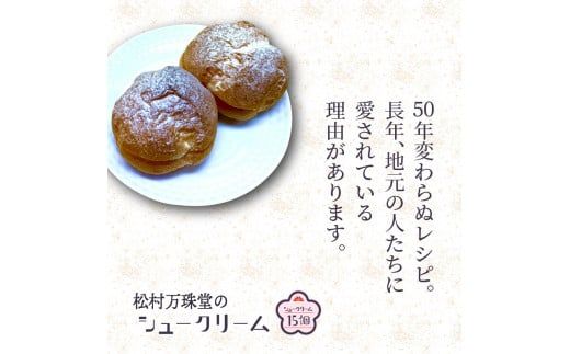 50年変わらない味！地元で人気のシュークリーム15個_1756R