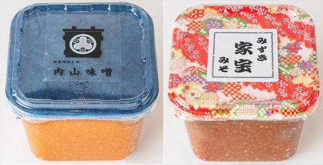 169-13-003　C-32 いばらきの伝統製法 みそ2種セット【 味噌 調味料 茨城県 日立市 】