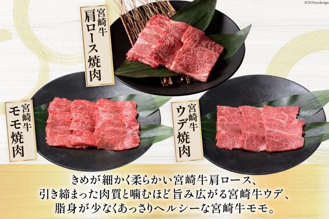 牛肉 定期便 宮崎牛焼肉セット 6ヶ月定期便 [ミヤチク 宮崎県 美郷町 31au0061] 冷凍 焼肉 小分け 個包装 牛 牛肩ロース 牛ウデ 牛モモ