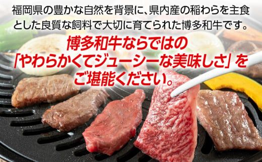 博多和牛　すき焼き用もも&焼肉用肩ロース 2種セット (計約900g)