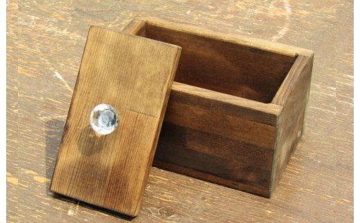 099H2089 手作り木製マスクストッカー「エボニー」クリスタルノブ仕様