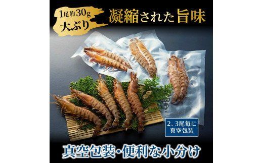 鮮度抜群！活き〆冷凍車海老（360g）_29100A