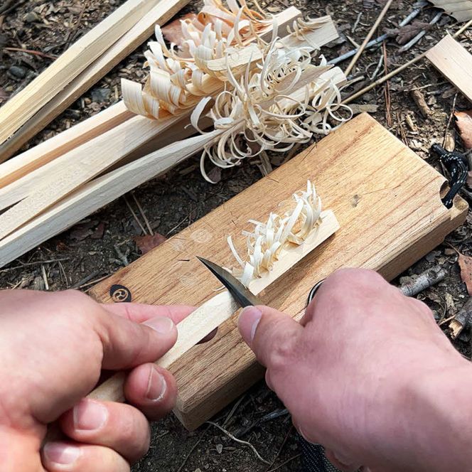 Bushcraft knife feather65　野外携帯ナイフ