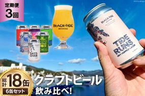 3回 定期便 BTB クラフトビール 6缶 セット【総計18缶】 [BLACK TIDE BREWING 宮城県 気仙沼市 20565555] 酒 ビール びーる 飲み比べ クラフト お酒 地ビール