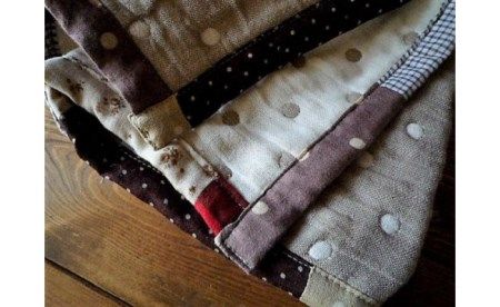 D-12 ハンドメイドの国産6重ガーゼのシングルサイズブランケット