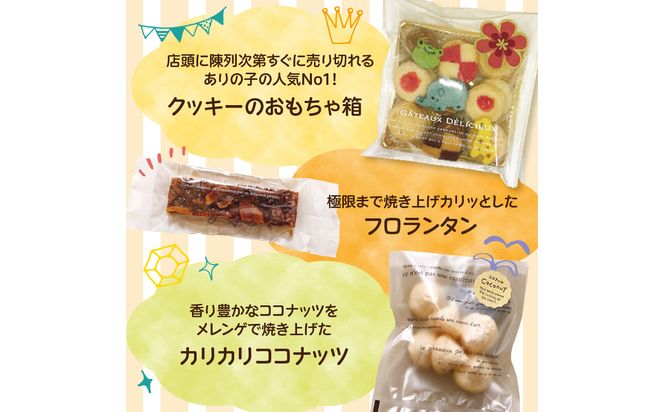【J01039】お菓子のありの子　焼き菓子　詰め合わせ　9種9個セット　～ほんの気持ちなんじゃちゃ～