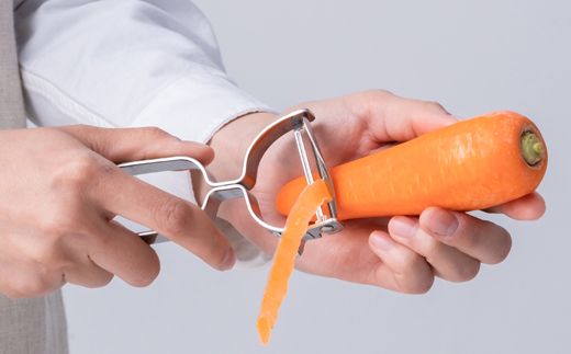 ＼12月31日までこの寄附額／（1月から寄附額改定）H4-01 皮が飛ぶ！斜め刃ピーラー（AL-161） ～オールステンレス 食洗機対応～