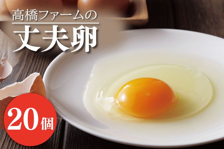 高橋ファームの丈夫卵 20個入り