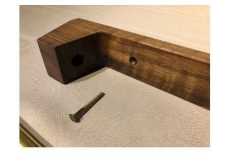 木の存在感がある｢タオルかけ｣(ウォルナット)【GOODWOODWORKS】_HA0414