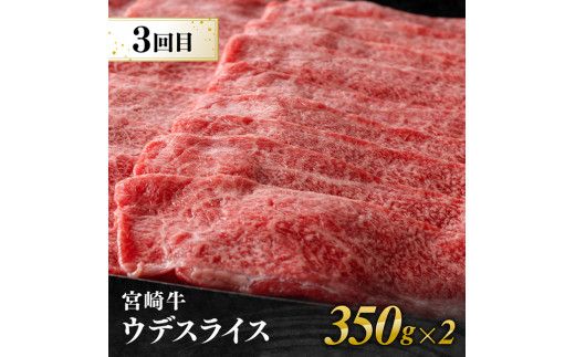 【3ヶ月定期便】宮崎牛すきしゃぶ 部位別便【肉 牛肉 国産 宮崎県産 宮崎牛 黒毛和牛 和牛 すき焼き しゃぶしゃぶ 焼きしゃぶ 4等級  A4ランク 肩ロース ウデ モモ E11125】