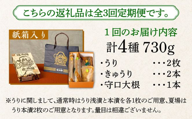 【全3回定期便】【明治神宮ご奉献品】奈良漬 「琥珀漬」730g 紙箱入り 《築上町》【有限会社奈良漬さろん安部】奈良漬 奈良漬け ギフト 贈り物 贈答[ABAE037]