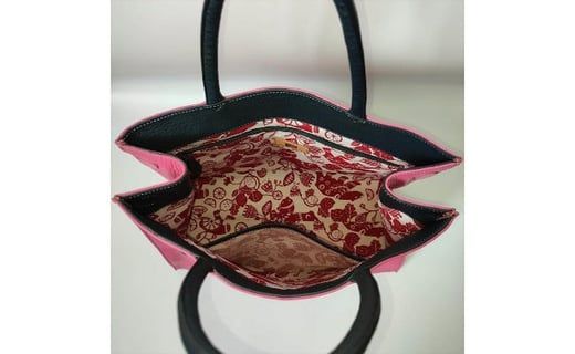 「鞄工房　香」タンポポのレザートートバッグ FAA3027