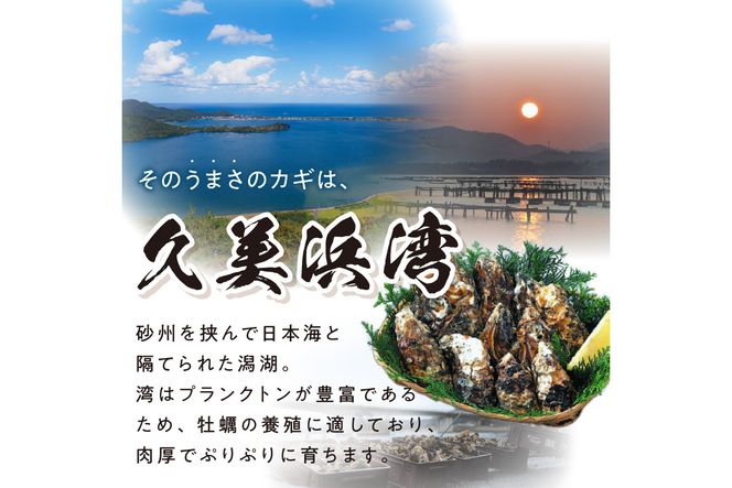 京都　久美浜湾の真牡蠣ハーフシェル 加熱用　産地直送　冷凍　大粒　3個入×5袋セット