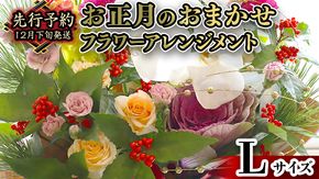 【 お正月 の お花 】 お花 おまかせ ＊ フラワー アレンジメント L お正月 花 生花 縁起物 フラワーアレンジメント ギフト [CT053ci]