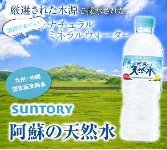 サントリー熊本工場製造 阿蘇の天然水 550mlペット (550ml×24本) 《30日以内に出荷予定(土日祝除く)》熊本県御船町---mifune_zui_1_13200ml---