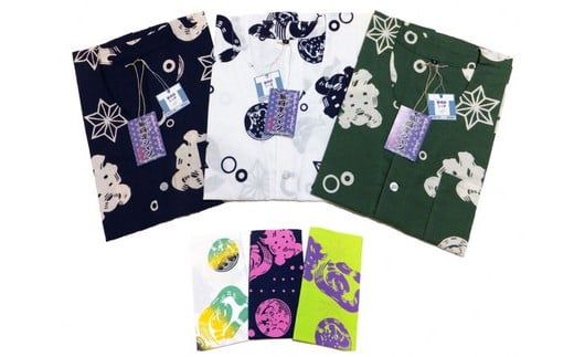 焼津魚河岸シャツ&本染めてぬぐい&うちわセット