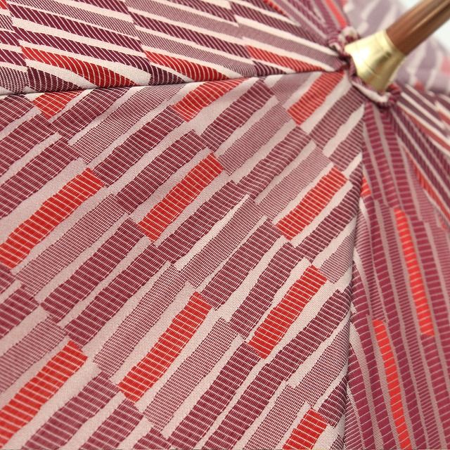 CB010　【槙田商店】晴雨兼用長傘　ノルディック　小枝　レッド