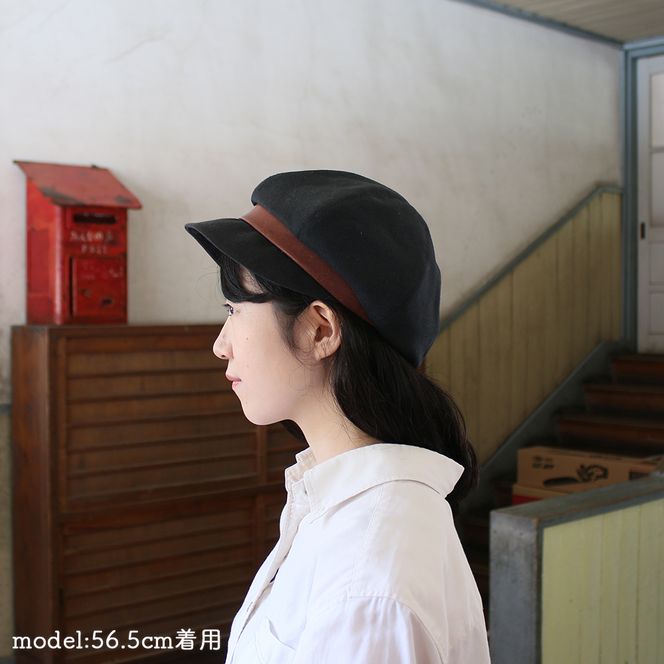 帽子（リネン：ブラック） Z-UU-A50A