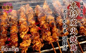 【B3-079】本格炭火焼鳥 福岡名物 とりかわ串 調理済