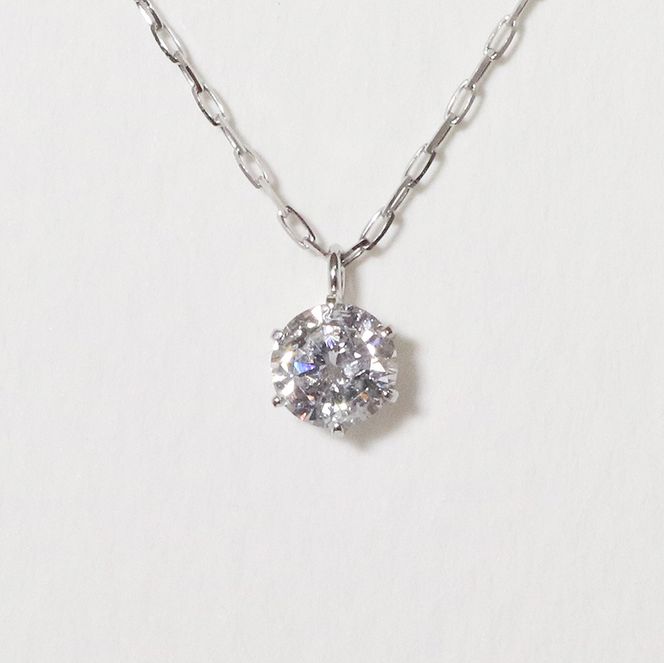 プラチナ　0.3ct up 　6本爪　ペンダント　BQ-29 