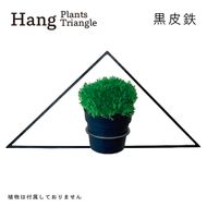 GRAVIRoN Hang Plants シリーズ Triangle 黒皮鉄（プランツハンガー） 観葉植物 プランター