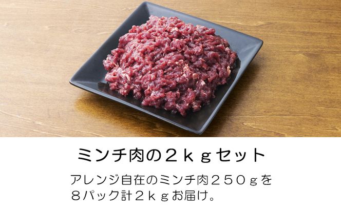 【3回定期便】 森のジビエ for PET 鹿肉 2kg ペットフード 犬 猫 A-JK-B01A