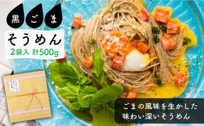 そうめんの吉田がつくる 黒ごま そうめん （50g×5束）×2袋入 / 南島原市 / 吉田食品手延工場 [SCL005]