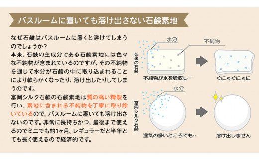 富岡シルク石鹸レギュラー （ 80g ）絹 絹工房 石鹸 シルク製品 保湿