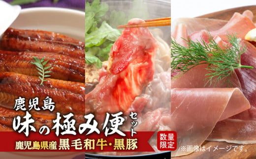 黒豚・黒毛和牛・うなぎ 鹿児島味の極み便B(すき焼き)