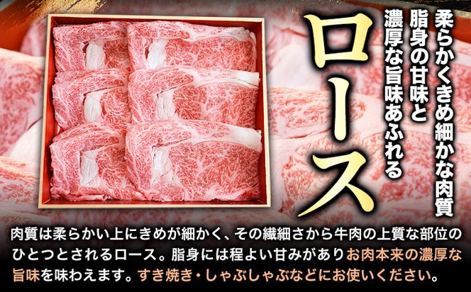 熊野牛 すき焼き しゃぶしゃぶ ローススライス 500g 粉山椒付き 澤株式会社(Meat Factory)《90日以内に出荷予定(土日祝除く)》和歌山県 日高町 送料無料 牛肉 肉 ロース スライス---wsh_fswkkssr_90d_22_29000_500g---