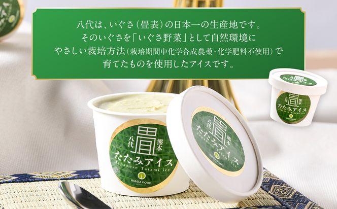 たたみアイス 8個入 いぐさ 畳 スイーツ いぐさミルク味 玄米味 食用いぐさ 和風アイス デザート おやつ ジャージー牛乳使用