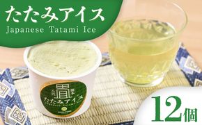 たたみアイス 12個入 いぐさ 畳 スイーツ いぐさミルク味 玄米味 食用いぐさ 和風アイス デザート おやつ ジャージー牛乳使用