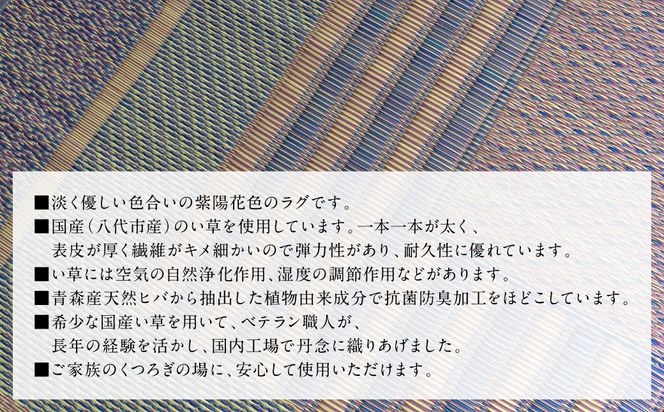 熊本県八代市産のい草を使って織り上げた茣蓙(ござ)『DXオルシャ』(サイズ：95cm×150cm)　国産 イグサ ラグ カーペット 絨毯 マット 織物 敷き物 インテリア