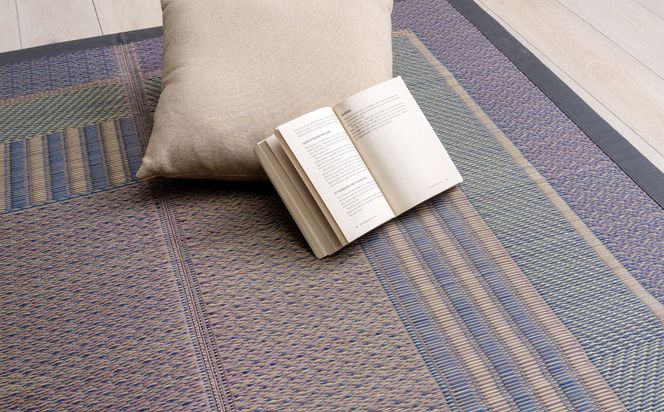 熊本県八代市産のい草を使って織り上げた茣蓙(ござ)『DXオルシャ』(サイズ：191cm×191cm)　国産 イグサ ラグ カーペット 絨毯 マット 織物 敷き物 インテリア