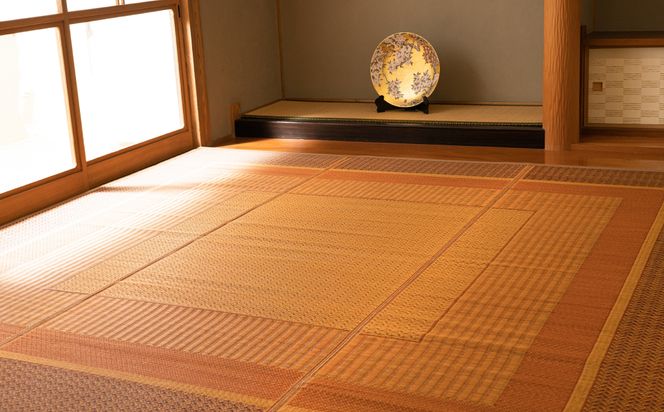 熊本県八代市産のい草を使って織り上げたラグ『DXランクス』(サイズ：191cm×250cm)(カラー：ベージュ) 国産 イグサ 茣蓙 ござ ラグ カーペット 絨毯 マット 織物 敷き物 インテリア