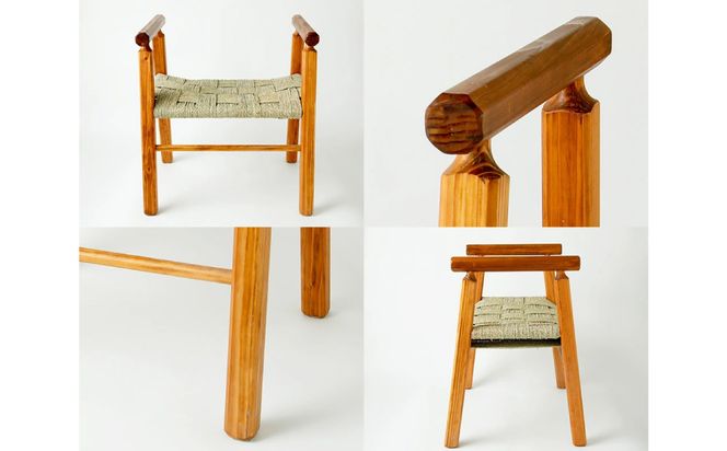 い草縄 椅子 杉 腰掛け スツール い草 イグサ いぐさ 一人掛け チェア いす 和風 