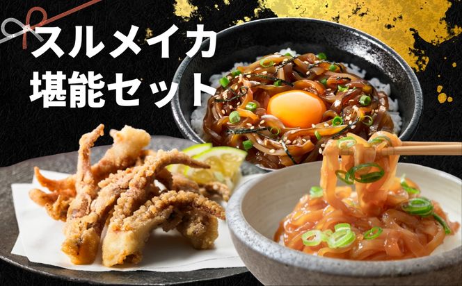 【寒シマメ堪能セット】絶品スルメイカ3種セット 旨味が詰まった島の特産品