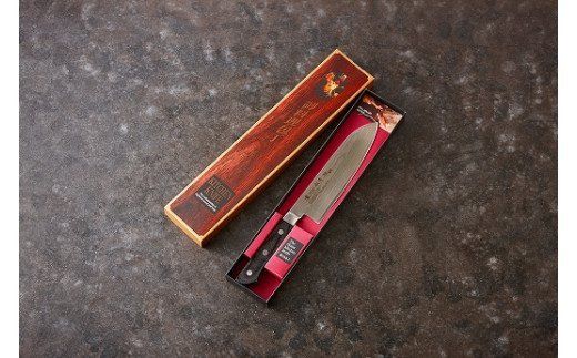 H20-88 濃州正宗作 ダマスカス 三徳包丁 プロフェッショナル