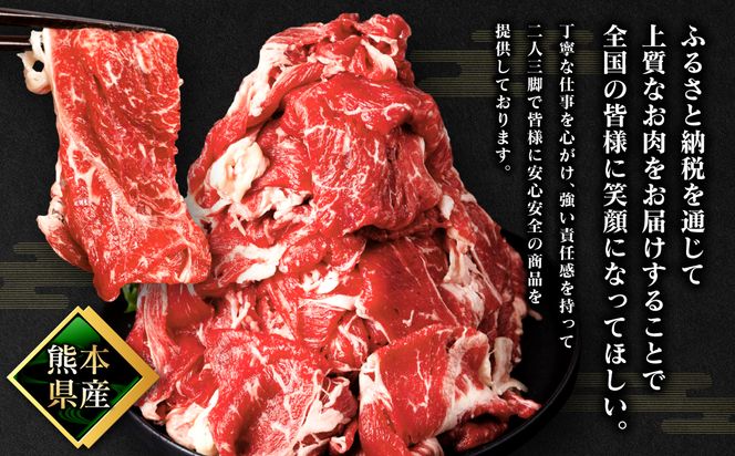 【訳あり】 氷温(R)熟成 熊本県産 牛肉 切り落とし 1.2kg 氷温熟成