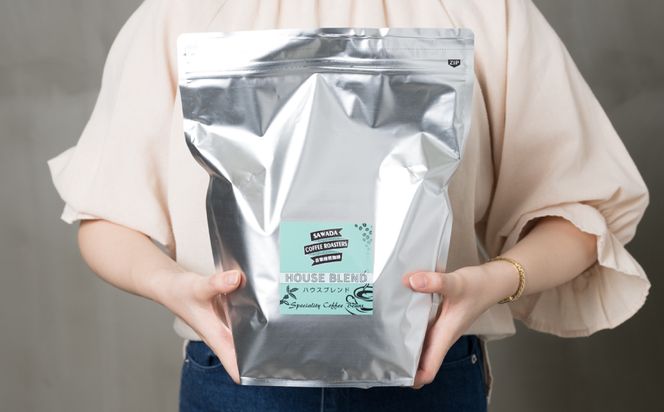 自家焙煎珈琲ハウスブレンド １kg(豆) コーヒー 珈琲 コーヒー豆 レギュラーコーヒー 癒し