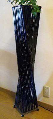 バンブー花台ネジレランプ　BV-2