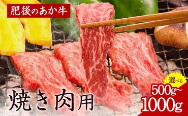 肥後のあか牛 焼き肉用 500g 1000g 長洲501 熊本 特産 あか牛[30日以内に出荷予定(土日祝除く)]---sn_f501hgyk_30d_24_15000_500g---