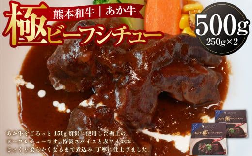 あか牛極ビーフシチュー250g×2 レトルト ビーフシチュー 和牛 あか牛 2食 計500g パウチ 常温 惣菜