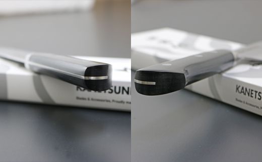 H32-22 兼常作 鎚目VG-1 黒合板柄 三徳型包丁 165mm ～よく切れる ステンレス 職人業 職人魂 関の刃物 海外でも人気 KC-943～