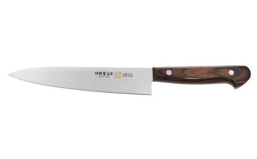 H20-91 ペティ150mm 伊勢屋治平 モリブデン鋼 マホガニーパッカー柄 (E-2)