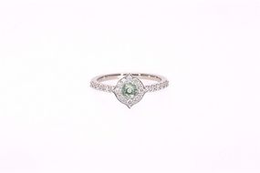 オパール リング 1.5ct K18WG （16638） BR-33（山梨県甲斐市