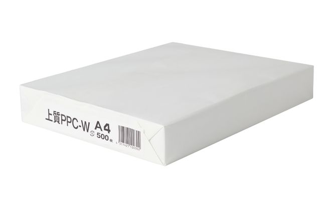 日本製紙 上質PPC-W A4コピー用紙 500枚（500枚x1パック） 上質紙 白色 事務用品 コピー機 複写機