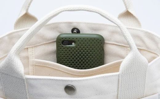 「琉球帆布」お散歩バッグ （pokke104サンゴの花畑） - 帆布 布 トート トートバッグ 人気 アーティスト イラストレーター Pokke104 池城由紀乃 おしゃれ レディース ファッション お出かけ かばん 鞄 手仕事 手づくり ハンドメイド 琉球帆布 伝統技術 沖縄県 八重瀬町【価格改定】